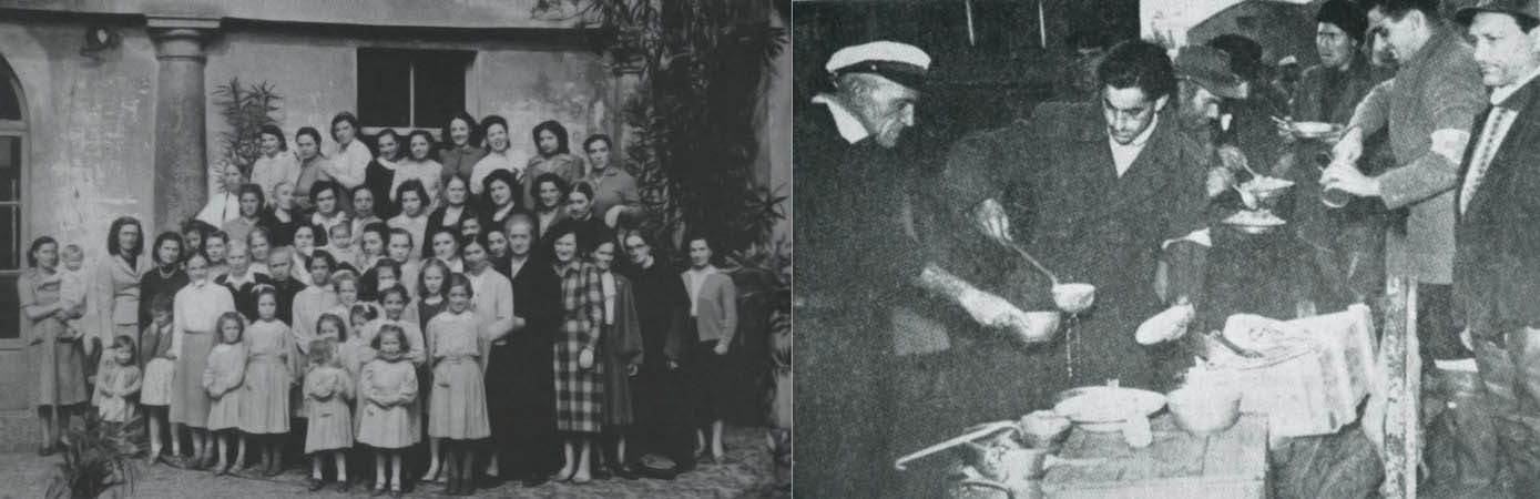 Ospiti negli anni '50 e sfollati del Polesine